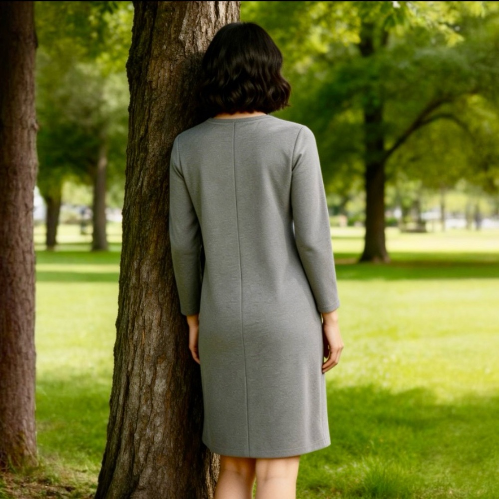 Old Navy Gray Casual Dress - Picture 3 of 6